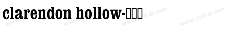 clarendon hollow字体转换